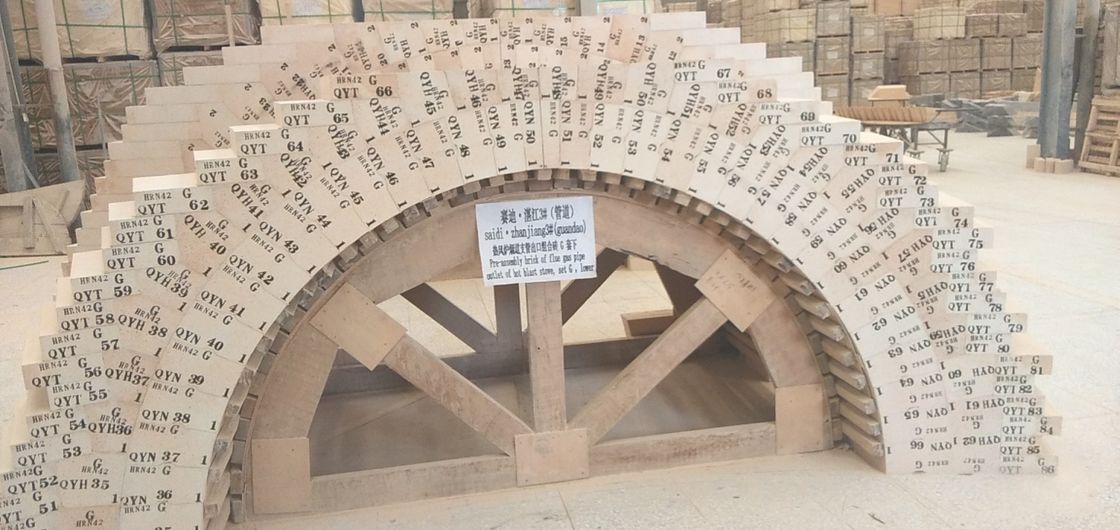 L'alto mattone di Preassebly dell'allumina di forma speciale resiste al ℃ 1350 che ha usato per il rivestimento della sicurezza della siviera d'acciaio