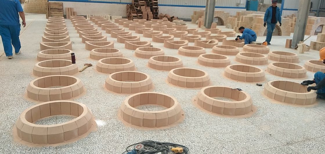 L'alto mattone di Preassebly dell'allumina di forma speciale resiste al ℃ 1350 che ha usato per il rivestimento della sicurezza della siviera d'acciaio